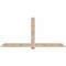 Ekena Millwork Eugene Smooth Timber Gable Bracket, Douglas Fir, 96"W x 44"H x 1 1/2"D x 5 1/2"F, 11/12 Pitch GBW096X44X0206EUG00SDF - alternate 1
